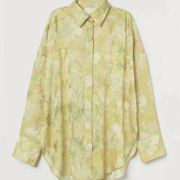 H&M Conscious Exclusive Jacquared Patterned Shirt - Picture 5 of 8